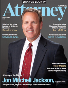 Orange County Attorney Journal Magazine Profile