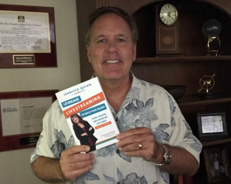 Mitch Jackson with Jennifer Quinn's Leverage Livestreaming Book