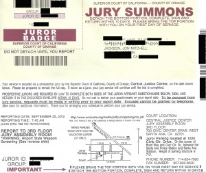 Jury Summons