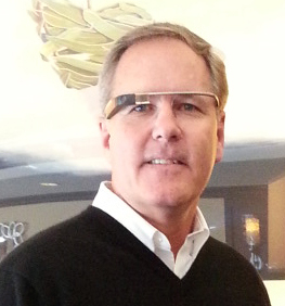 Mitch Jackson with Google Glasses